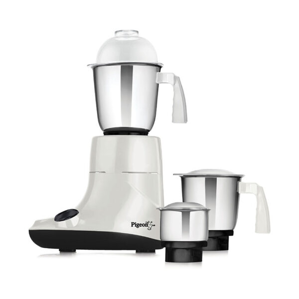 Pigeon Mixer Grinder 550w Powerful Motor with 3 Stainless Steel Jars for Dry Grinding Wet Grinding and Making Chutney Ivory - Image 5