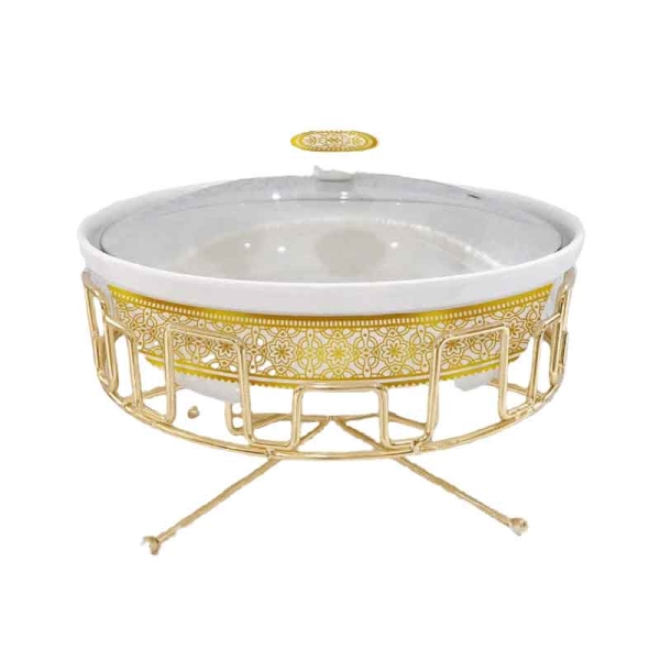 Nadstar Chafing Dish for Buffet Stoves Made of Ceramic Soup Pot Porcelain Food Serving 236-61