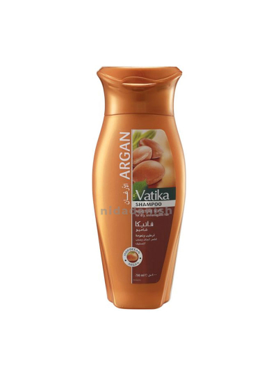 Vatika Shampoo Nourish and Rejuvenate, Strengthening & Moisturizing for Curly Hair, Damaged Hair, 200ml Argan