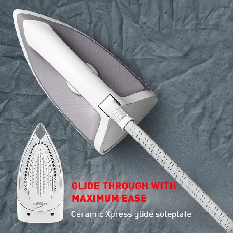 Tefal Express Optimal Steam Generator Iron 2200W with 1.2L Tank 1.6m Power Cord Ceramic Soleplate SV4111G0 - Image 5