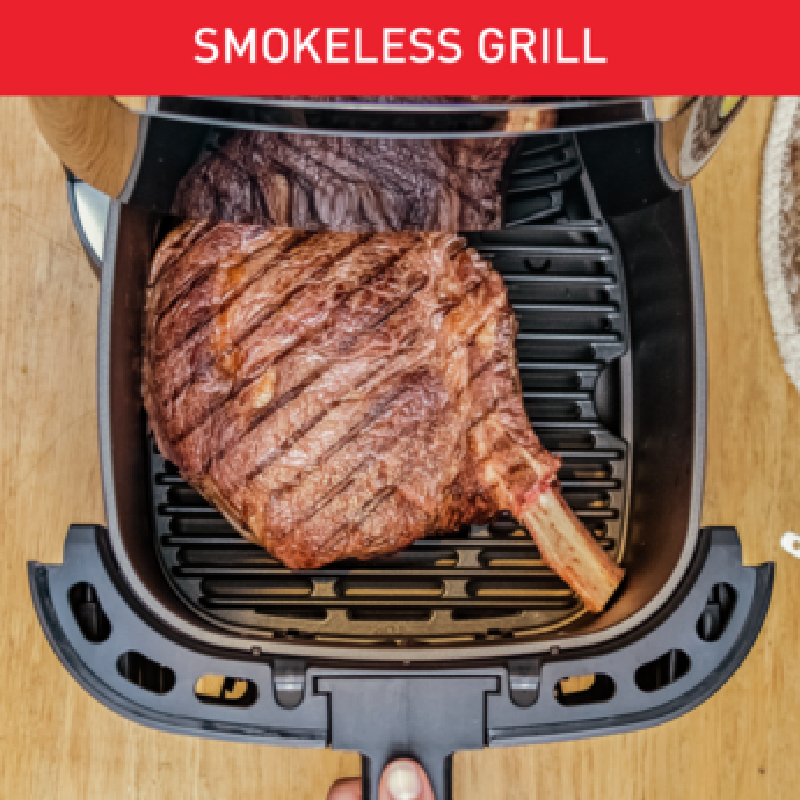 Tefal 2in1 Air Fryer Easy Fry & Grill XXL 6.5L 1830W with Grill Plate Digital Display & Timer EY801D27 - Image 6