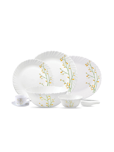 La Opala Dinner Set Citron Weave Classique 38 Pieces LW038