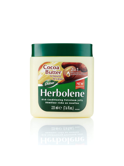 Dabur Herbolene Petroleum Jelly Enriched With Cocoa Butter And Vitamin E For Dry and Rough Skin 225ml (Pack of 3)