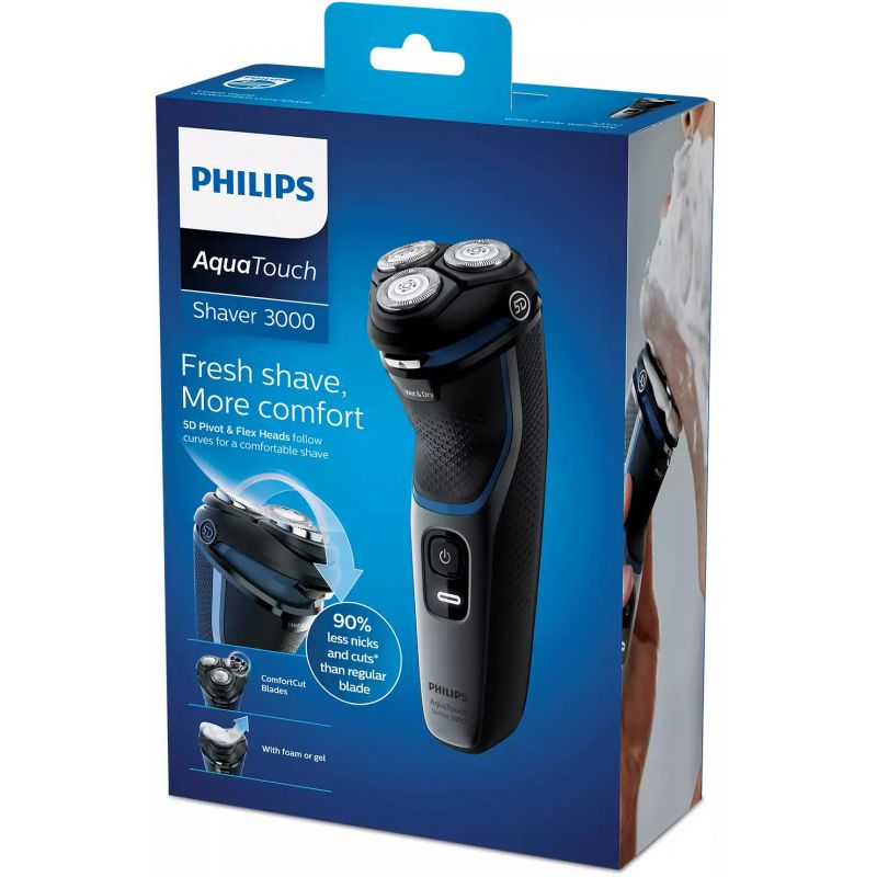 Philips Shaver Wet and Dry Li Ion Battery with 60 Mins Run Time S3122 - Image 5