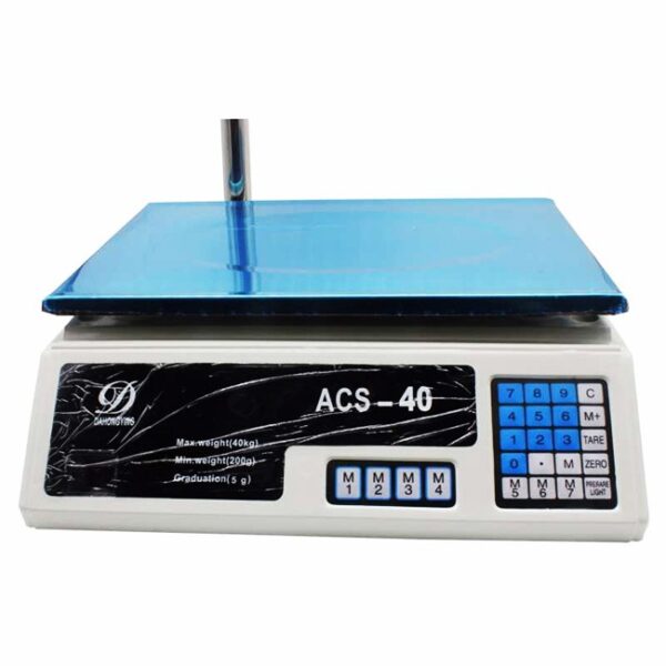 Commercial Electronic Digital Price Computing Platform Scale 200g - 40kg ACS-40 - Image 2