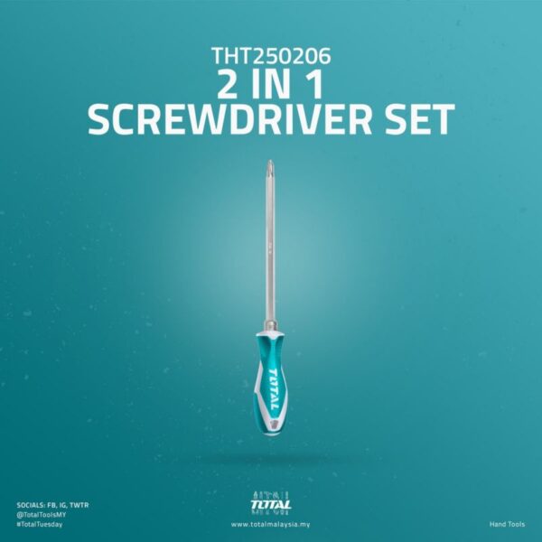 Total Screwdriver Set 2in1 THT250206 - Image 4