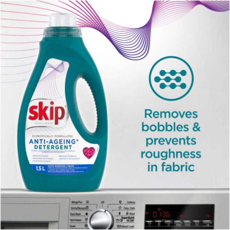 Skip Semi Concentrated Washing Liquid 1.5L Pack of 3 SSCL01 - Image 4