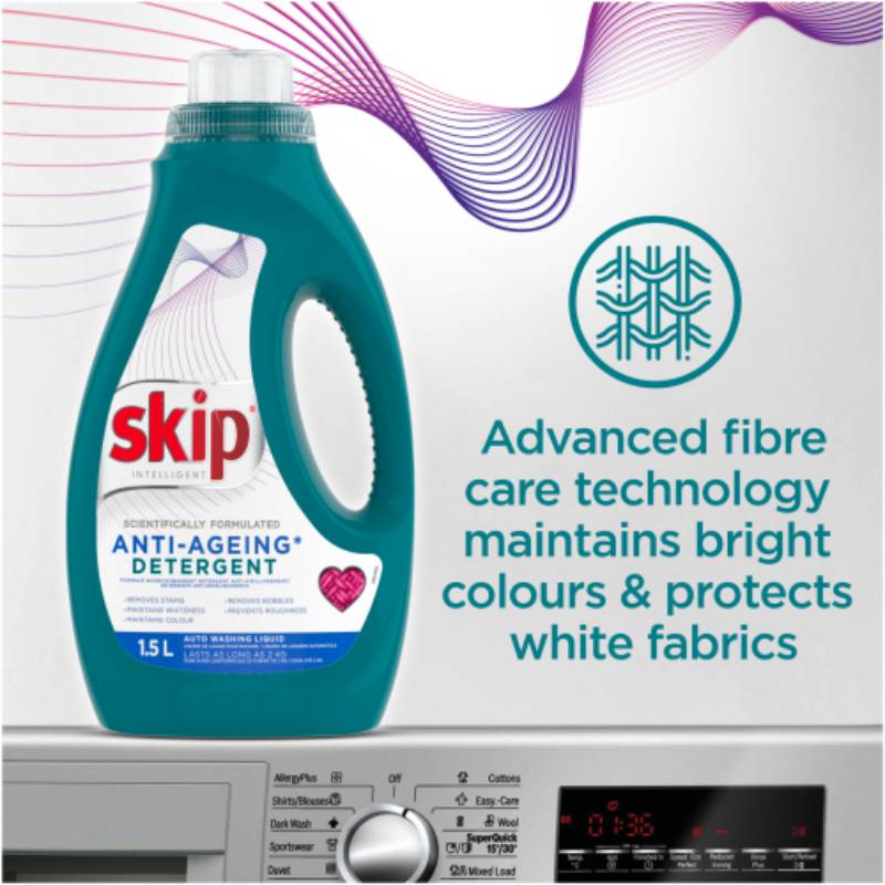 Skip Semi Concentrated Washing Liquid 1.5L Pack of 3 SSCL01 - Image 5