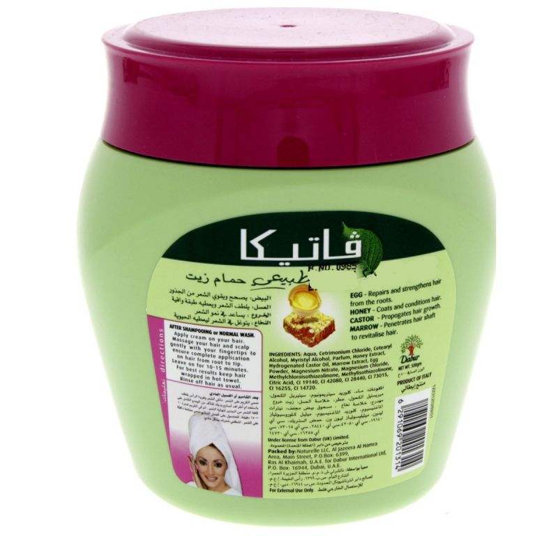 Vatika Hot Oil Treatment Hammam Zaith With Egg & Honey, Hot Oil Treatment For Intensive Nourishment 500gm Egg (Pack of 3) - Image 2