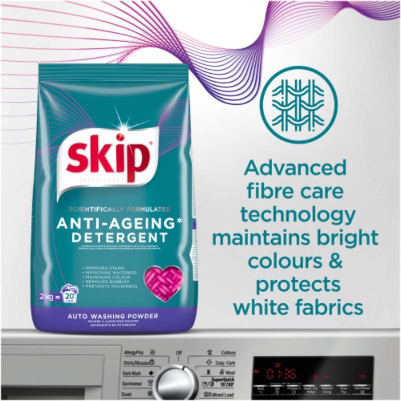 Skip Washing Powder Auto 2kg Pack of 3 SWP01 - Image 3