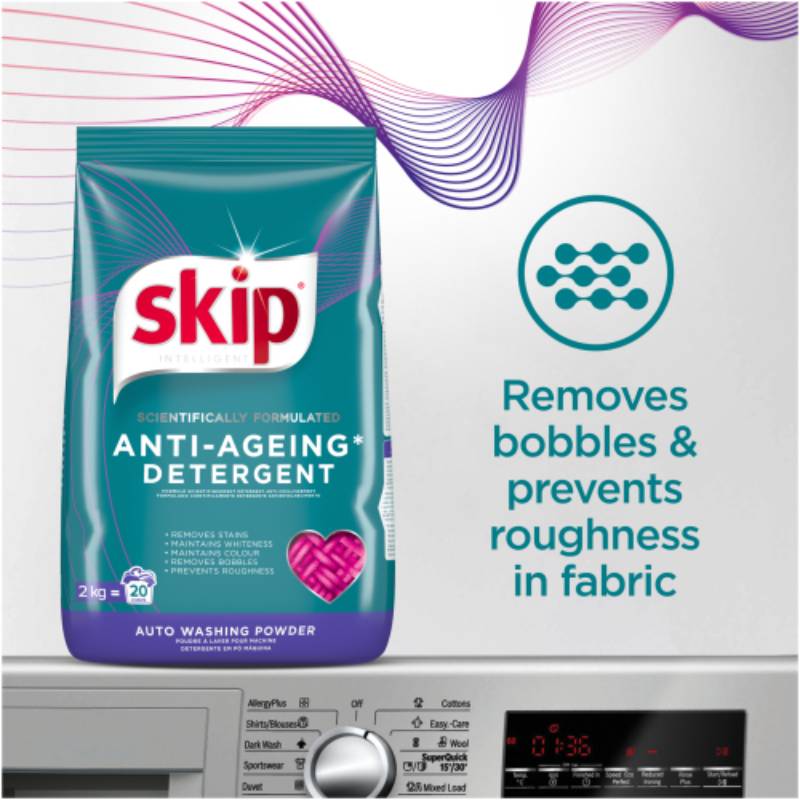 Skip Washing Powder Auto 2kg Pack of 3 SWP01 - Image 4