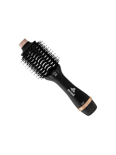 Evvoli Brush Dryer & Volumizer 3in1 1200W Powerful DC Motor, Fast Drying Hair Dryer with 4X Ionic Feature and Cool Tip EVHC-HB1200R