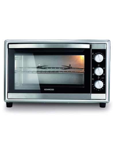 Kenwood 70L Toaster Oven - Oven Toaster Grill Large Capacity Double Glass Door Multifunctional with Rotisserie and Convection Function for Grilling Toasting Broiling Baking Defrosting MOM70.000SS