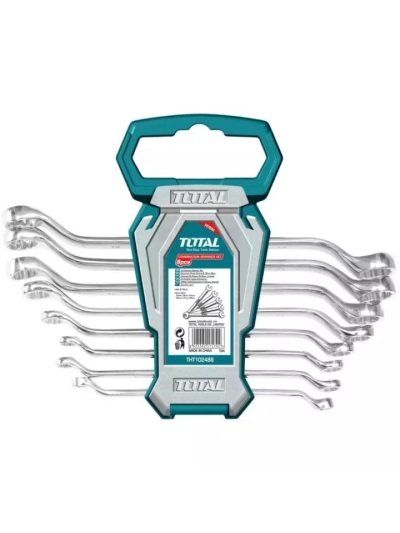 Total Offset Ring Spanner Set 8pcs THT102486