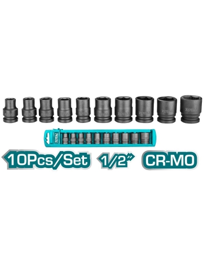 Total DR Impact Socket Set 10pcs ½” THISTD12101