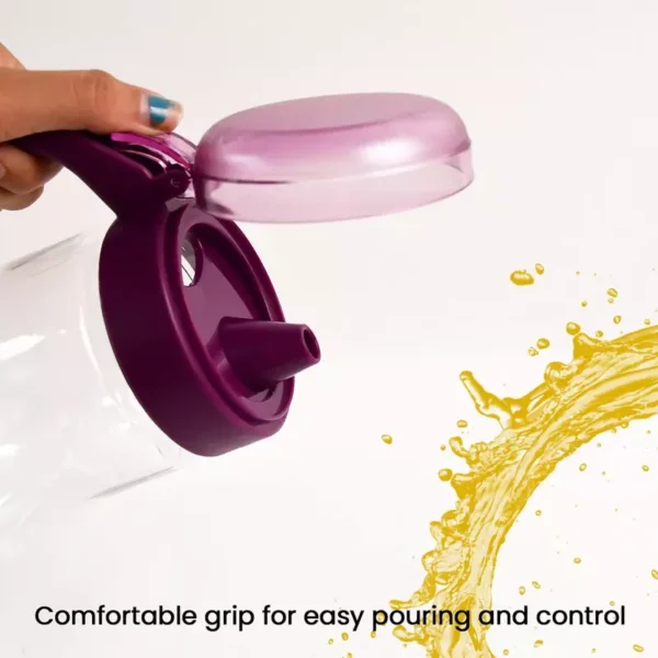 Apex Jessy Oil with Juice Pourer 1000ml Easy Grip Handle Anti Drip Bpa Free 450209 - Image 3