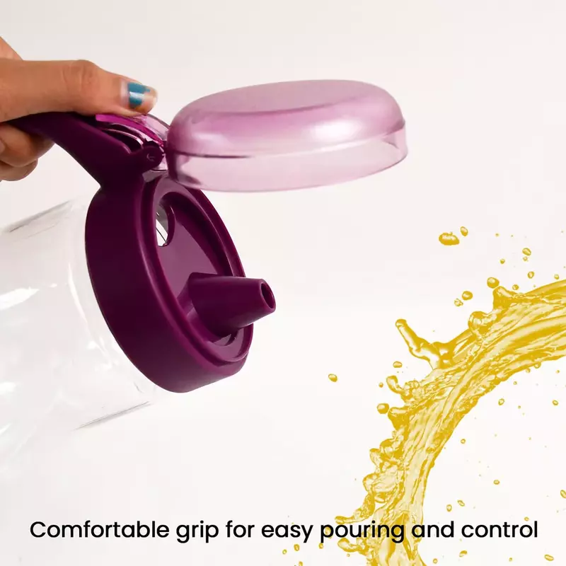 Apex Jessy Oil with Juice Pourer 1000ml Easy Grip Handle Anti Drip Bpa Free 450209 - Image 3