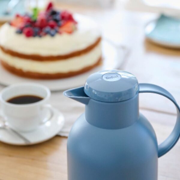 Tefal Samba Jug 1 Liter Blue Isothermal Jug Translucent Vacuum Flask Plastic-Polypropylenex (PP) Glass Liner K3035312 F4010110 - Image 12