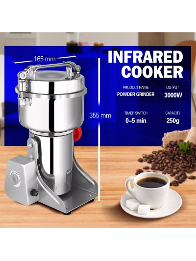 Raf Generic Dry Food Grinder Machine 1480W 200g R.7128