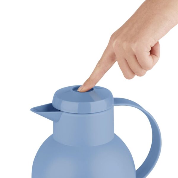 Tefal Samba Jug 1 Liter Blue Isothermal Jug Translucent Vacuum Flask Plastic-Polypropylenex (PP) Glass Liner K3035312 F4010110 - Image 4