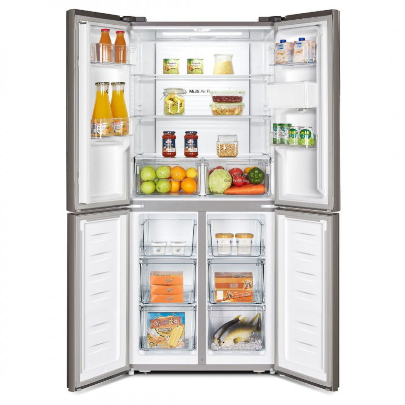 Hisense Refrigerator 392L 4 Cross Door with Water Dispenser, Total No Frost, Super Wide Space, LED Lighting, Multi Air Flow Technology H520FI-WD - Image 4