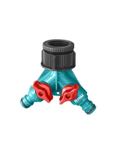 Total Garden Water Hose 2 Way Connector Plastic THHC1202