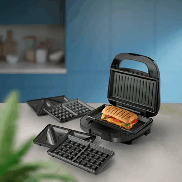 Philips 3in1 Sandwich, Panini & Waffle Maker 5000 Series 750W with Removable Nonstick Plates HD2350/80 - Image 10