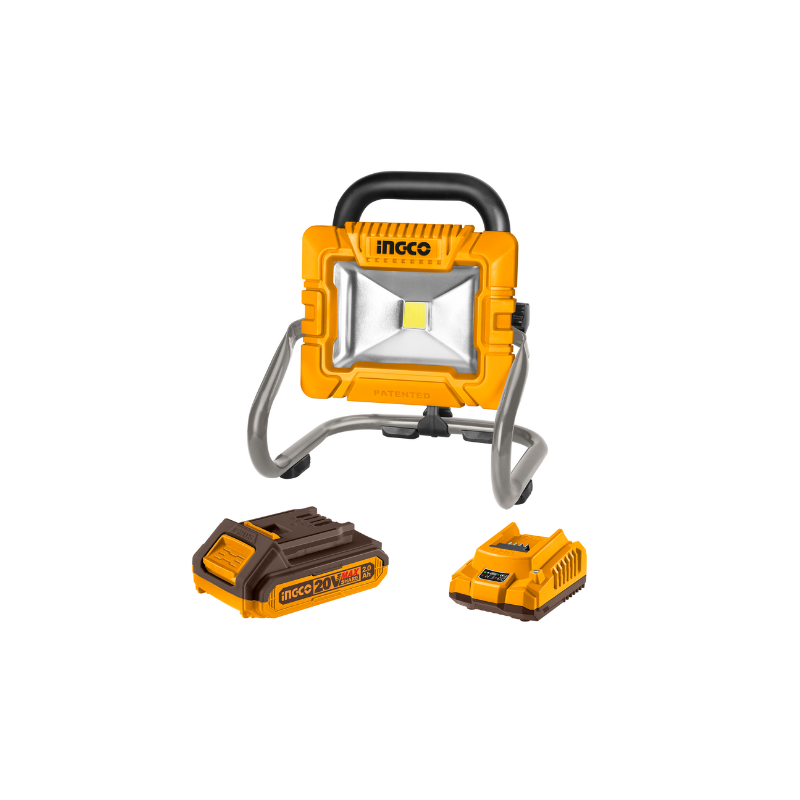 Ingco Cordless Portable LED Work Lamp 20W with High & Low Lumen Setting CWLI2025 - Image 3