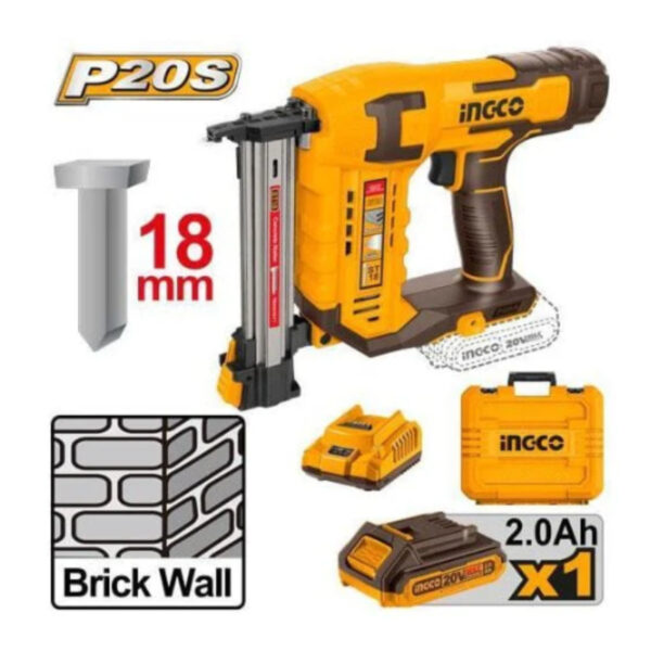 Ingco – Cordless Brick Nailer – CSTLI3808 - Image 2