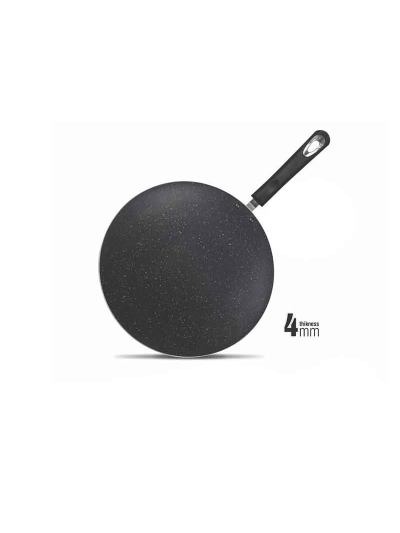 Nadstar Tawa 26CM Nonstick Interior For Low Fat Healthy Cooking 10 Inch Baking Disk xMarble Coating Becolite Suitable For All Source TB26