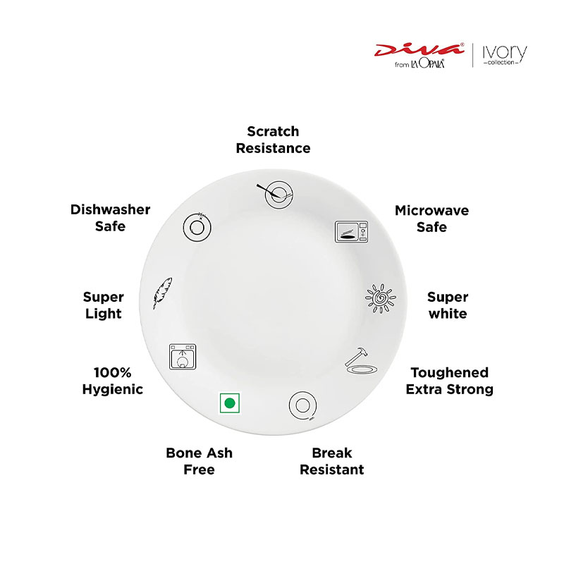 La Opala Dinner Set Citron Weave Classique 20 Pieces LW020 - Image 5