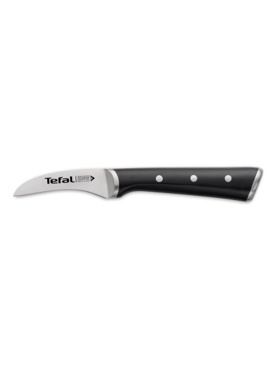 Tefal Ingenio Ice Paring Knife 7cm Ice Force Technology German Stainless Steel Brushed Stainless Steel Black 27.5 x 6 x 2 CM K2321214