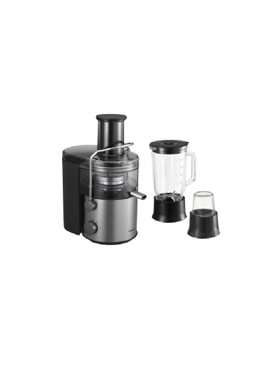 Panasonic Large Capacity Juicer 2L with Full Metal Spinner, Blender Mug & Dry Mill MJ-CB800STN