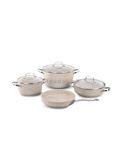 Korkmaz Granita Alu 7pcs Cookware Set A1272