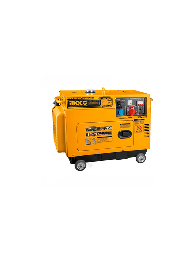 Ingco Silent Diesel Generator 5kW Three Phase Electric Start GSE50003