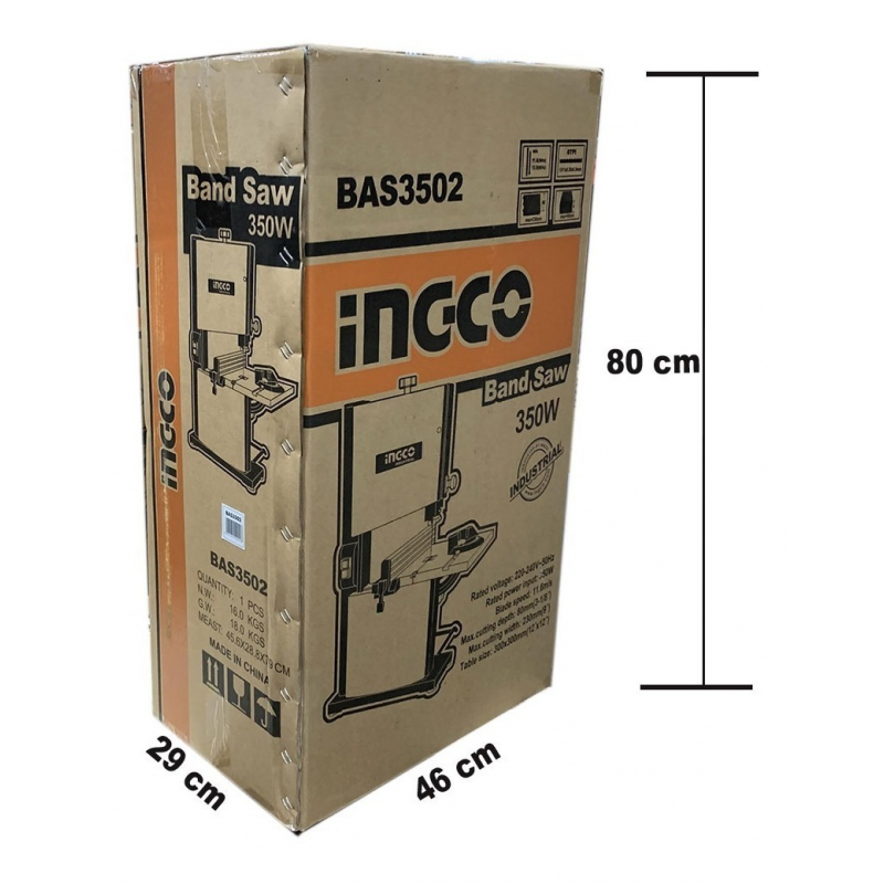 Ingco Band Saw 350W 11.6m with 6TPI Blade Teeth BAS3502 - Image 2
