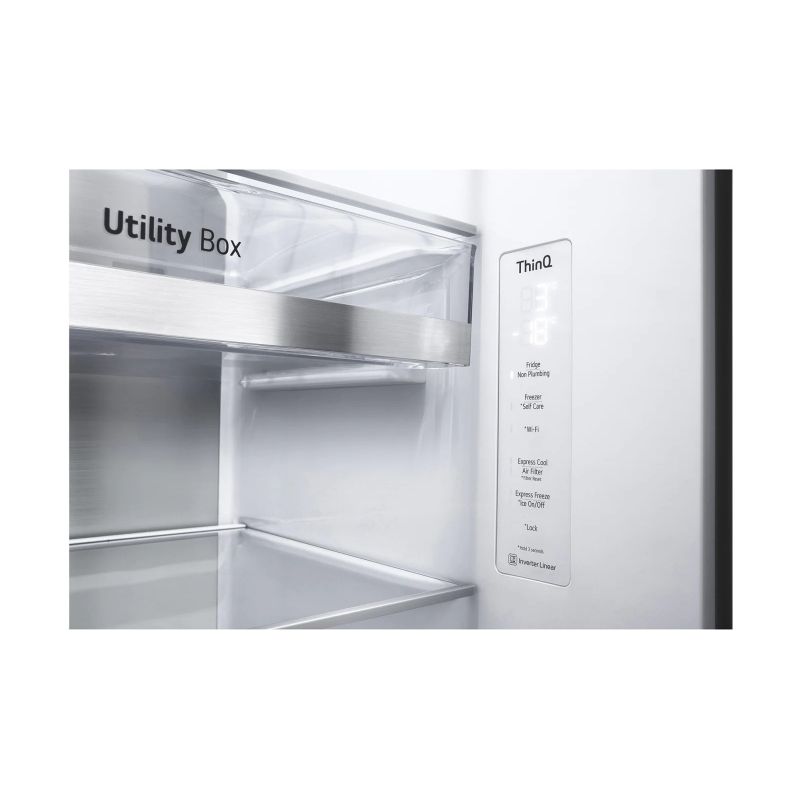 LG Refrigerator 635L InstaView Door-in-Door Black GC-X257CQES - Image 5