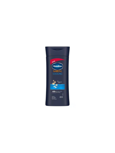 Vaseline Men Body Lotion Cooling 200ml Boosts Suppleness Nourishes and Conditions the Skin 69729782 (Pack of 3)