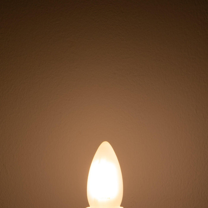 Tronic 4 Watts Candle Frosted Filament LED Warm White E14 (Small Screw) Bulb - Image 5