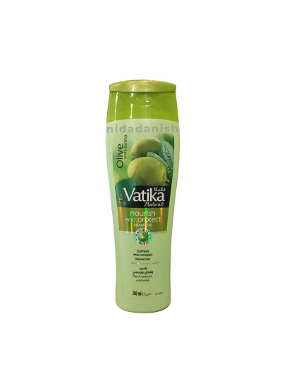 Vatika Shampoo Nourish and Rejuvenate Hair, Strengthening & Moisturizing Hair Cleanser for Curly Hair, Damaged Hair, All Hair Types 200ml