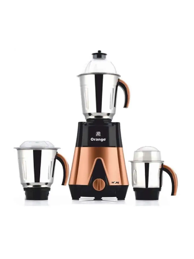Orange Mixer Grinder 750W with 3pcs Stainless Steel Jars DEZIRE 3
