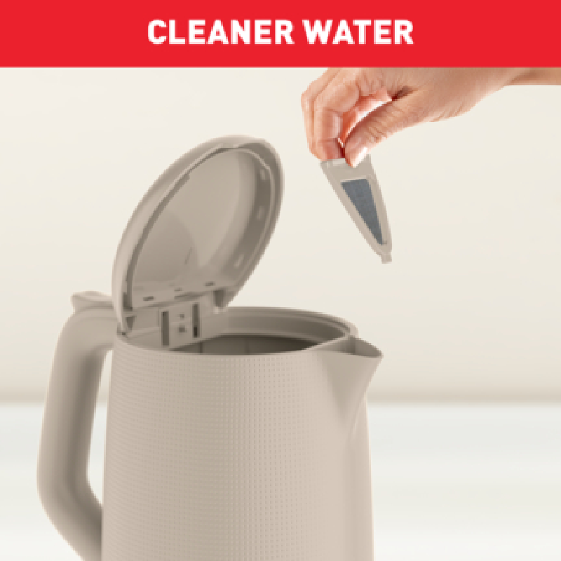 Tefal Morning Cordless Kettle 1.7L 2400W with Removable Washable Filter 360° Rotational Base One-Cup Indicator White KO2M0B27 - Image 5
