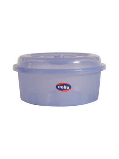 Cello Basin 18 with Lid Multi-Color 330 X 160mm (Pack of 3)