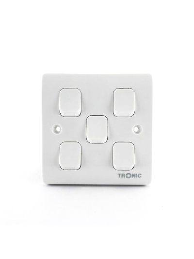 Tronic 5 Gang 2 Way Switch Standard