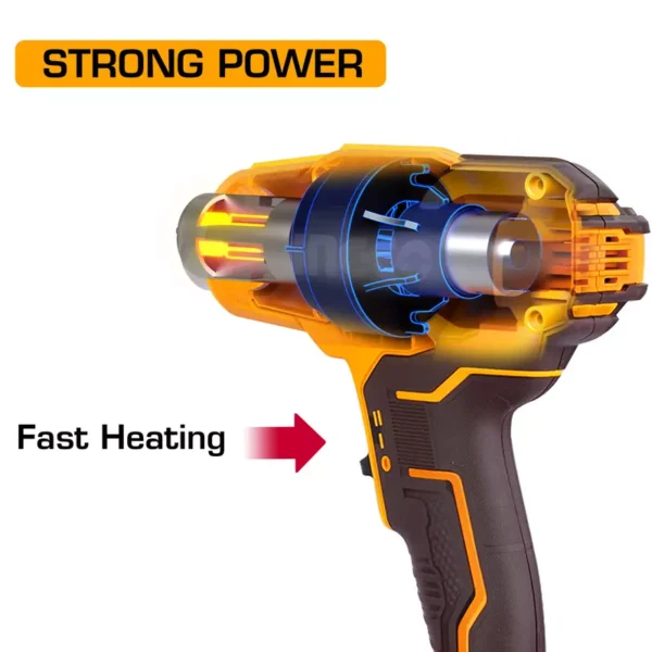 Ingco Lithium-Ion Cordless Heat Gun HGLI20025 - Image 2