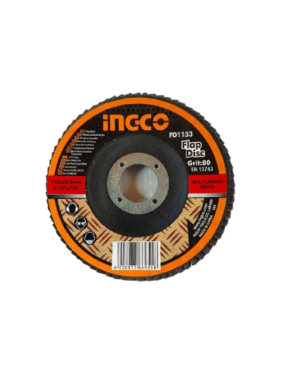 Ingco Flap Disc P80 115x22.2mm FD1153