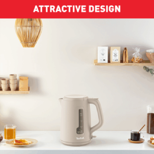 Tefal Morning Cordless Kettle 1.7L 2400W with Removable Washable Filter 360° Rotational Base One-Cup Indicator White KO2M0B27 - Image 8