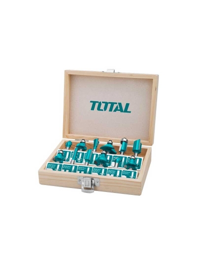 Total Router Bit Set 12mm 12pcs TACSR2121