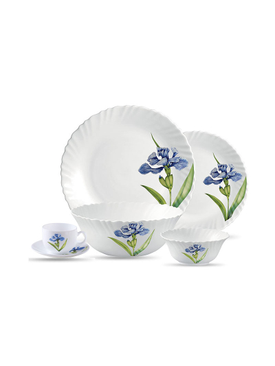 La Opala Dinner Set Royal Iris Classique 20 Pieces LR020