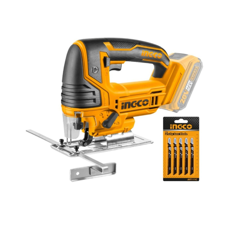 Ingco Lithium-Ion Jig Saw 20v, 2400rpm with 5pcs blades CJSLI8501 - Image 2